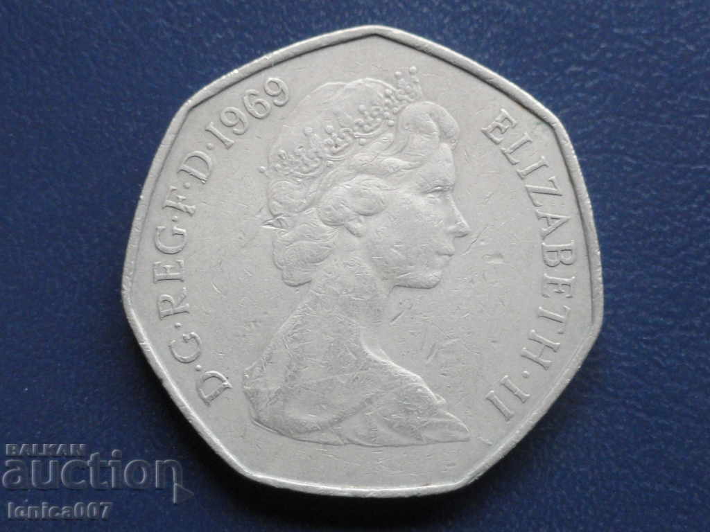 Licitație Marea Britanie 1969 - 50 pence