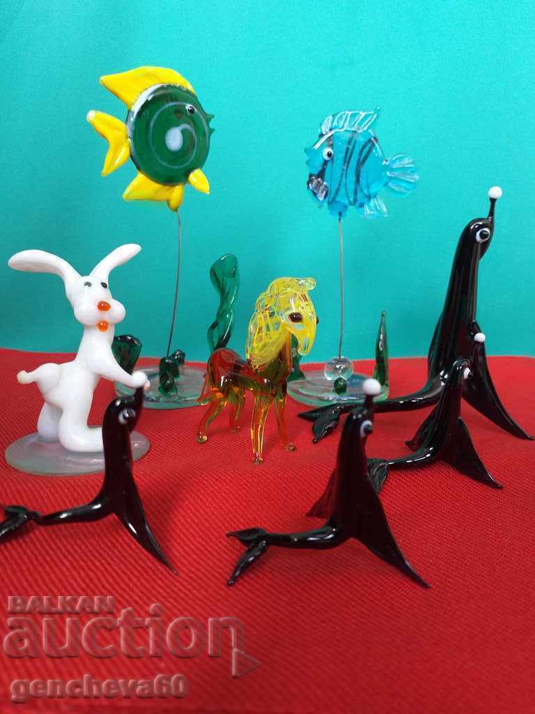 Delivery of Murano Various Glass Figures Miniatures Delivery of Murano Various Glass Figures Miniatures