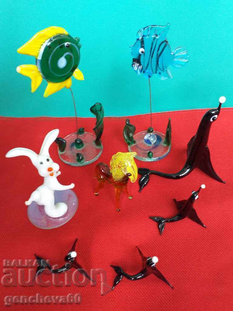 Murano Various Glass Figures Miniatures Murano Various Glass Figures Miniatures