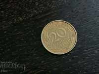 Monedă - Franța - 20 centimes | 1968