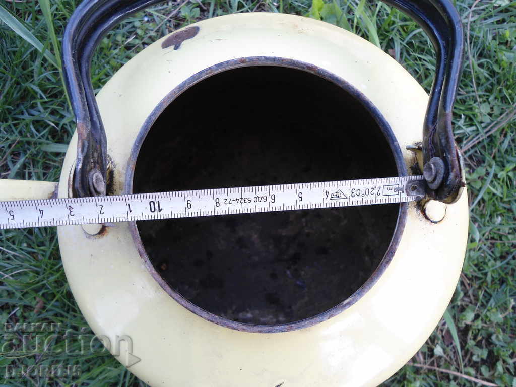 Auction Old enamel teapot Auction Old enamel teapot