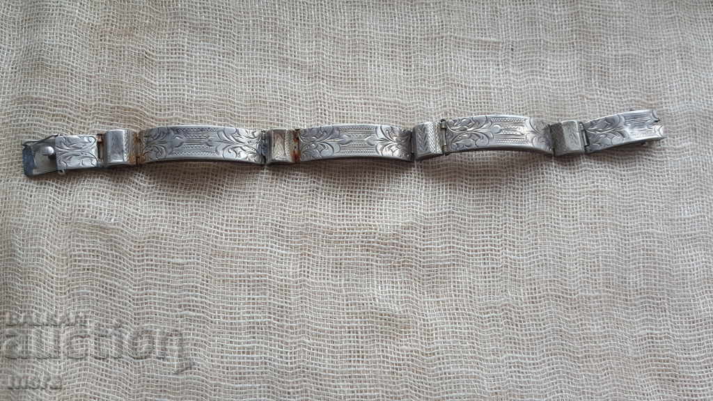 Сребърна старинна гривна