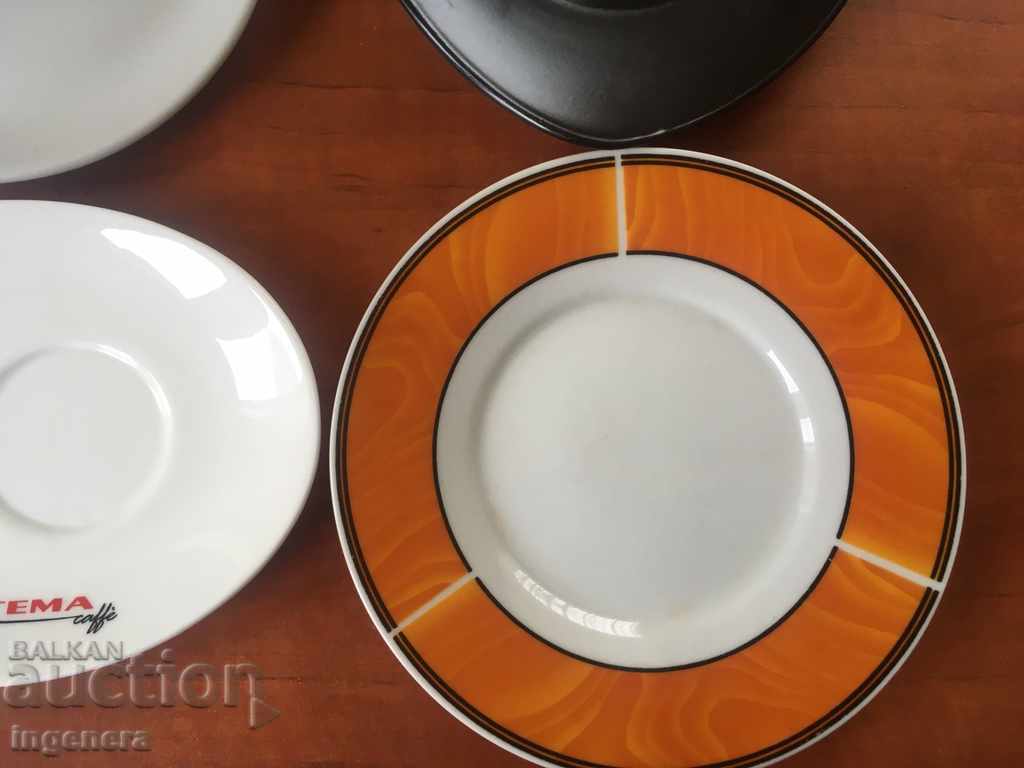 Auction  COLLECTIBLE PORCELAIN TEA SAUCERS-4 PCS