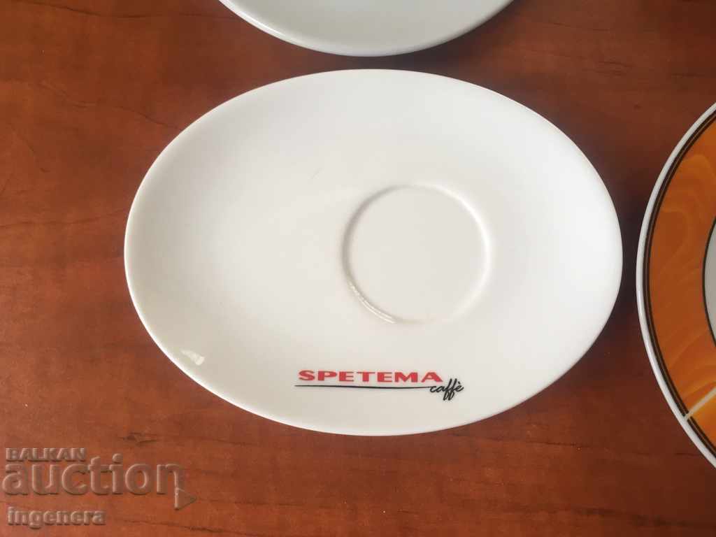 COLLECTIBLE PORCELAIN TEA SAUCERS-4 PCS - 5