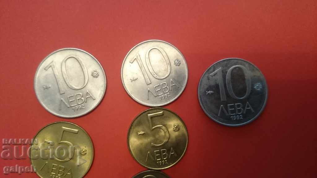 BULGARIA - 14 pcs. - TWO FULL SERIES -1992 - BGN 9. with price 8.99 BGN | € 4.60 BULGARIA - 14 pcs. - TWO FULL SERIES -1992 - BGN 9. with price 8.99 BGN | € 4.60