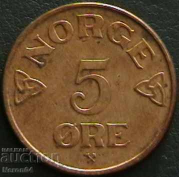 5 øre 1954, Norvegia 5 øre 1954, Norvegia