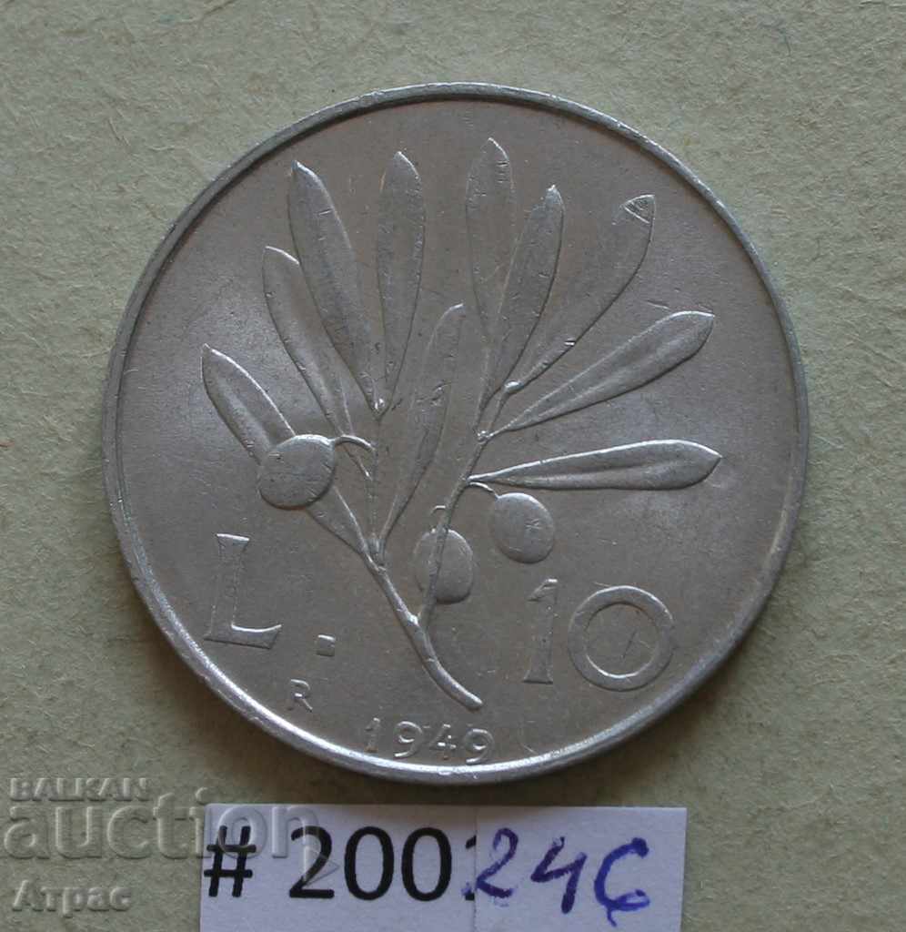 £ 10 1949 Italy -