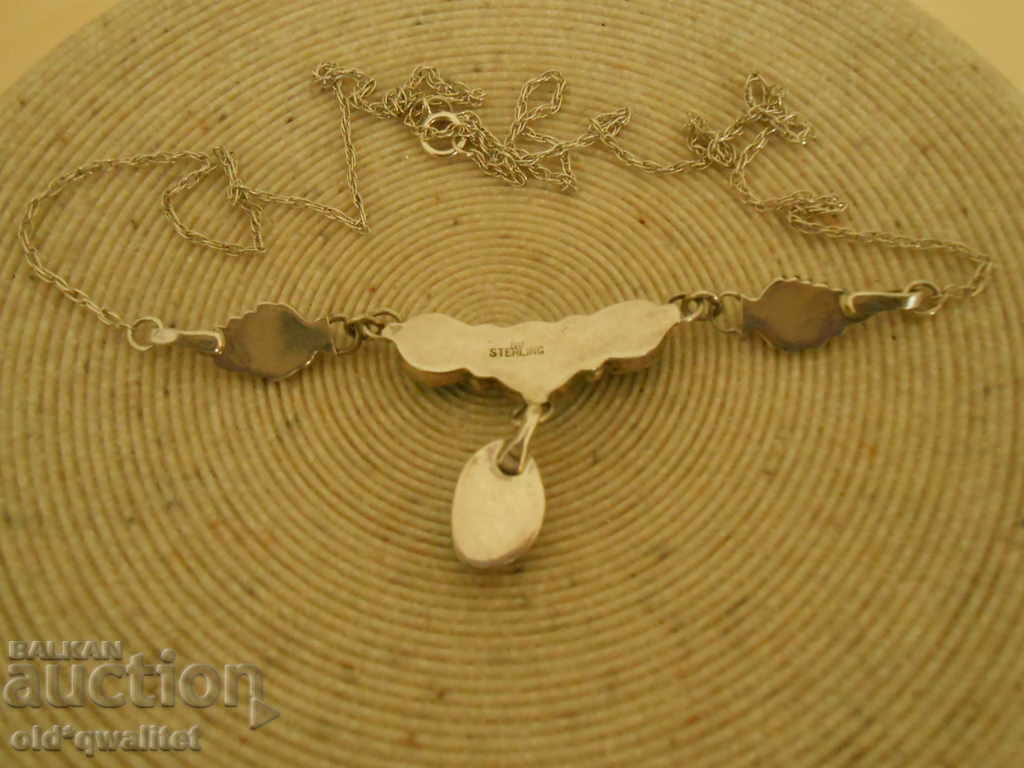 Delivery of SILVER NECK WITH NATURAL TURKOZ, 925 SILVER