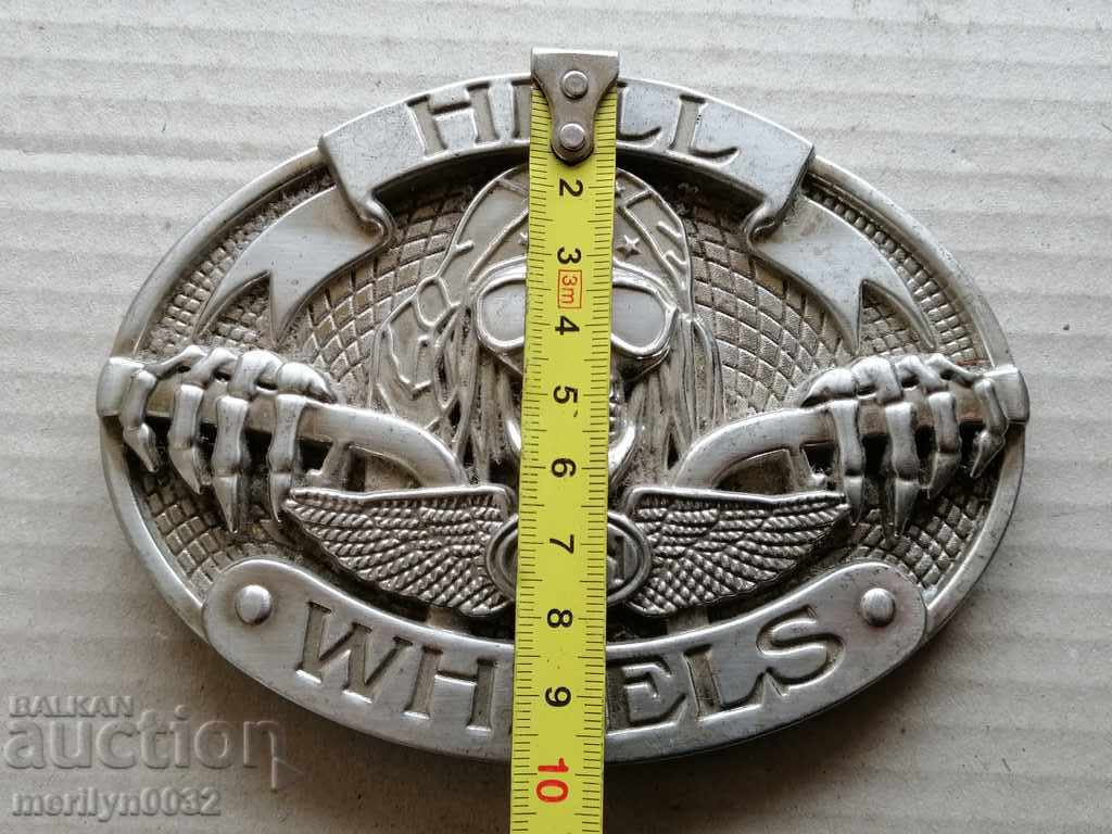 Belt Heel, Buckle, Heavy Metal Rocker - 5