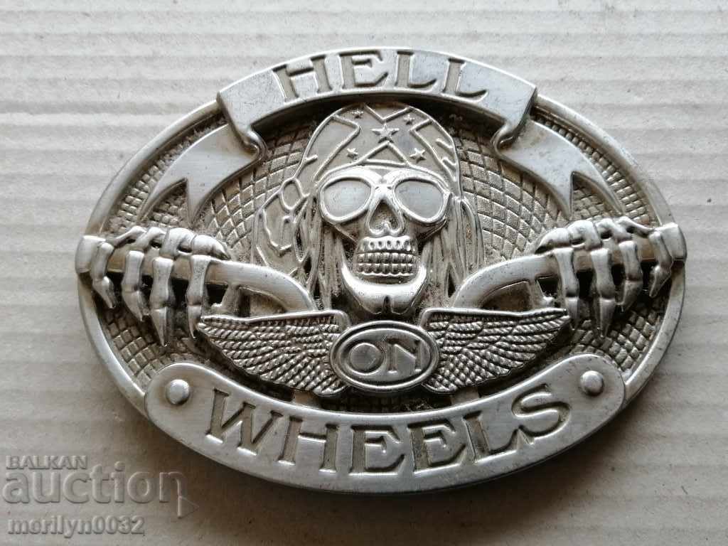 Belt Heel, Buckle, Heavy Metal Rocker - 7