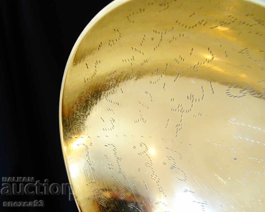 Persian bronze bonbonniera, bowl with tugri. - 6