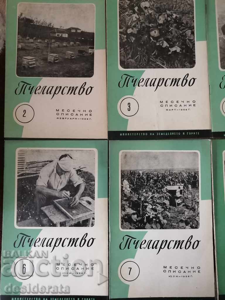 Auction Beekeeping Magazine. 8 issues - 1958 Auction Beekeeping Magazine. 8 issues - 1958