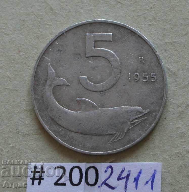 5 лири 1955       Италия