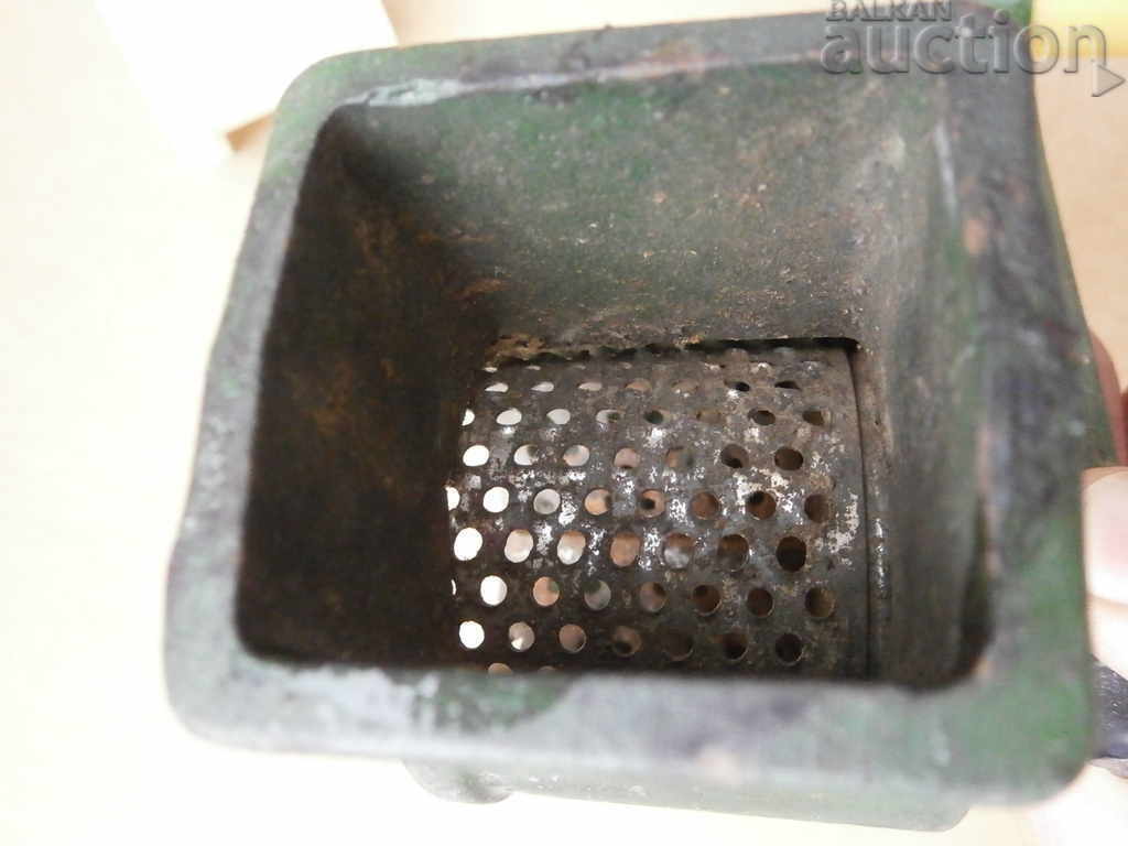 Delivery of retro cast iron mill grinder for walnuts vintage Delivery of retro cast iron mill grinder for walnuts vintage