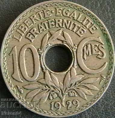 10 centime 1929, Franța