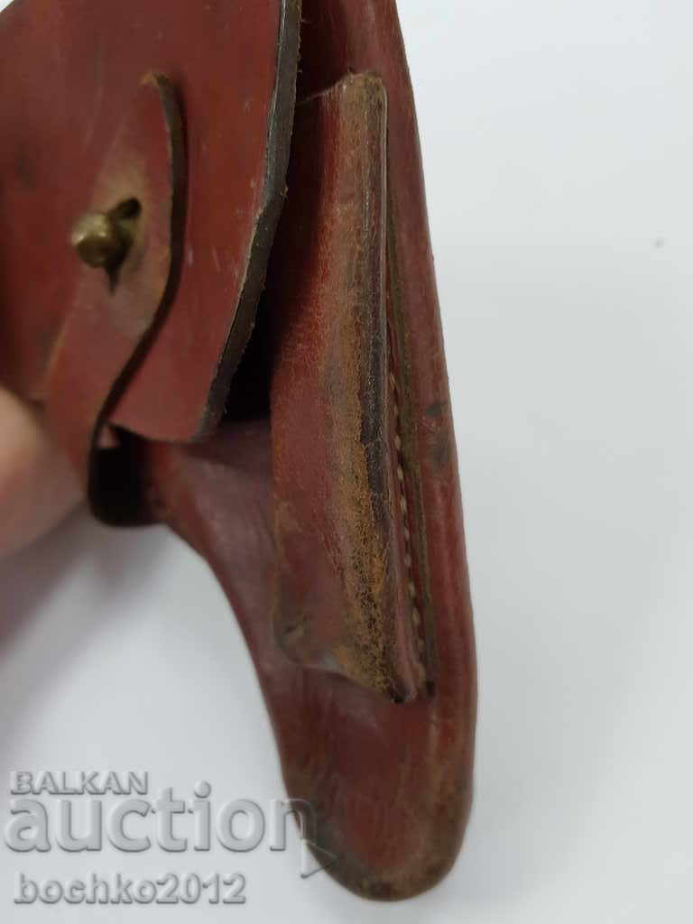 Old Bulgarian royal leather pistol holster. with price 75.00 BGN | € 38.35 Old Bulgarian royal leather pistol holster. with price 75.00 BGN | € 38.35