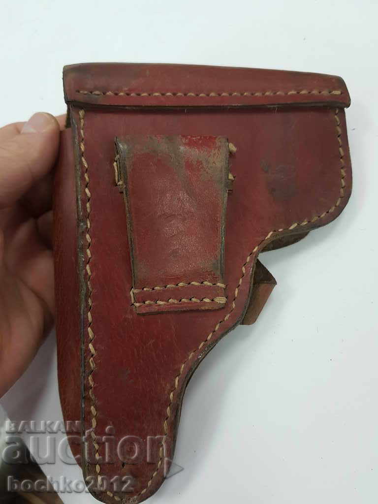 Delivery of Old Bulgarian royal leather pistol holster. Delivery of Old Bulgarian royal leather pistol holster.