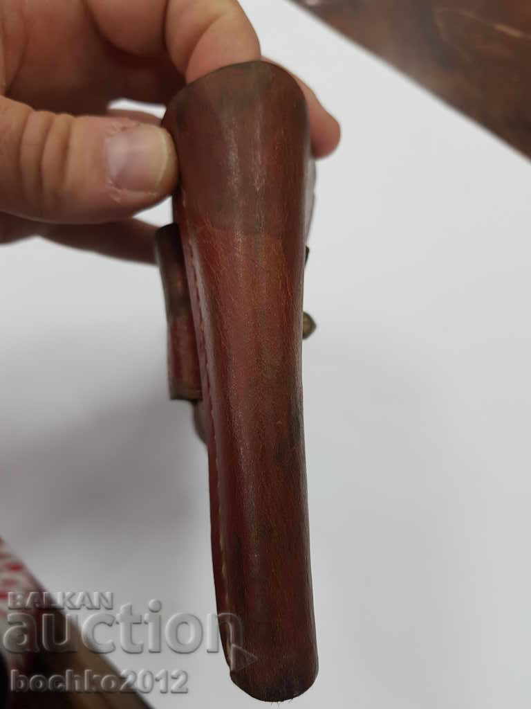 Old Bulgarian royal leather pistol holster. - 7 Old Bulgarian royal leather pistol holster. - 7