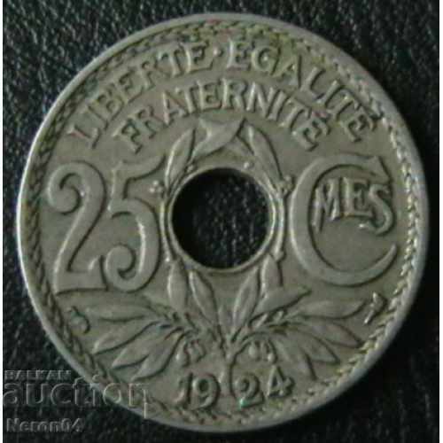 25 centimetri 1924, Franța