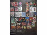 Lot of 35 pcs. postcards with flowers *