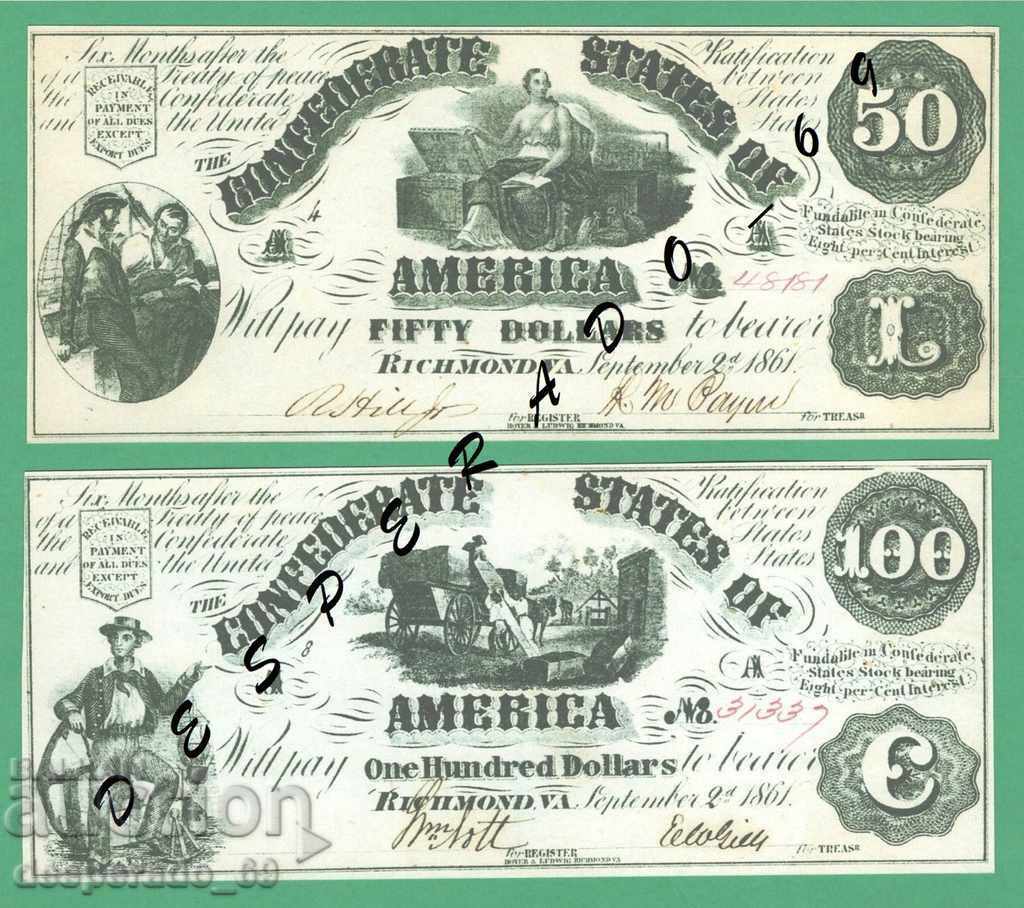 Delivery of (¯` '• .¸ (reproduction) United States 1861 (Confederate) UNC -5 pc. Delivery of (¯` '• .¸ (reproduction) United States 1861 (Confederate) UNC -5 pc.
