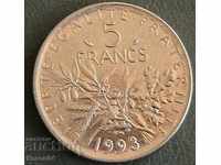 5 франка 1993, Франция