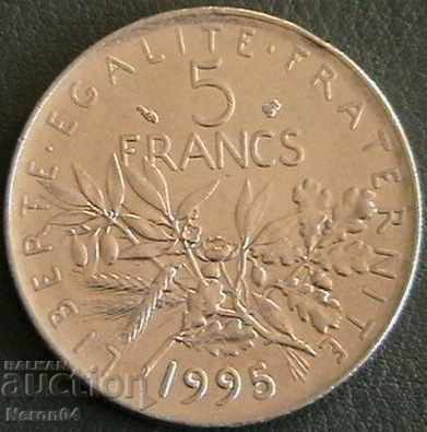 5 φράγκα 1995, Γαλλία