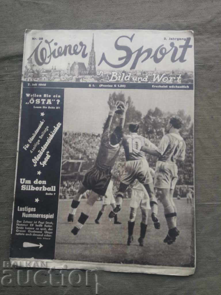 sports magazine "Wiener Sport" 7 July 1948