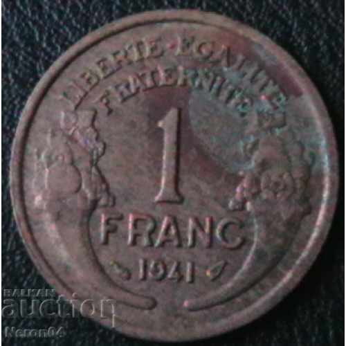 1 φράγκο 1941, η Γαλλία