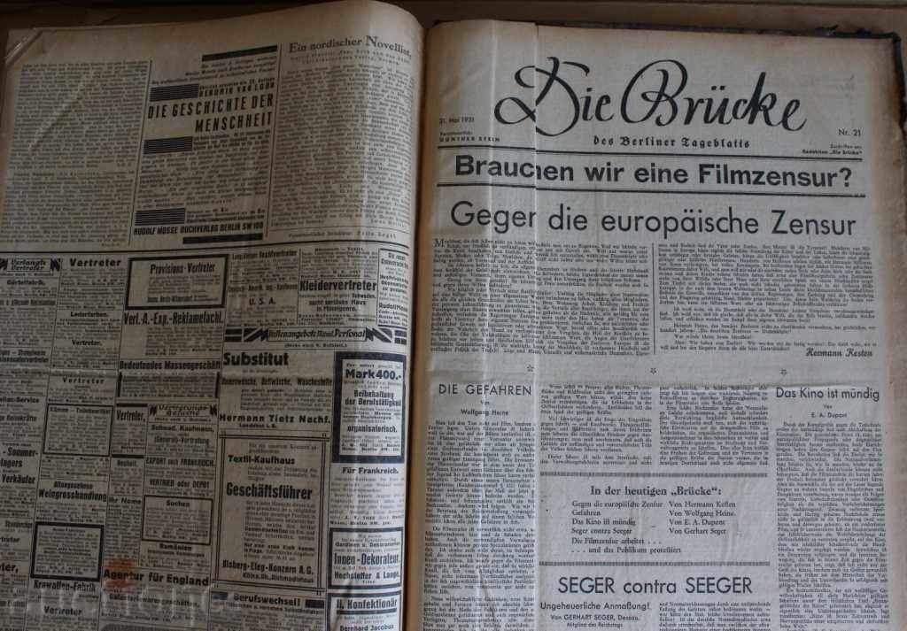 Delivery of 1931 BERLINER TAGEBLATT GERMAN PRE-WAR JOURNAL GERMANY Delivery of 1931 BERLINER TAGEBLATT GERMAN PRE-WAR JOURNAL GERMANY