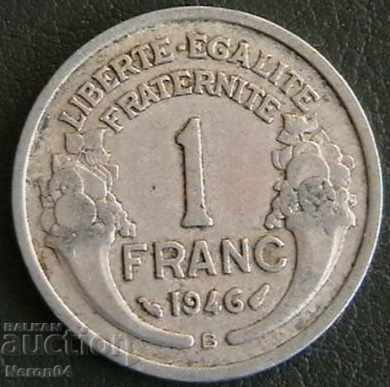 1 franc 1946 B, Franța