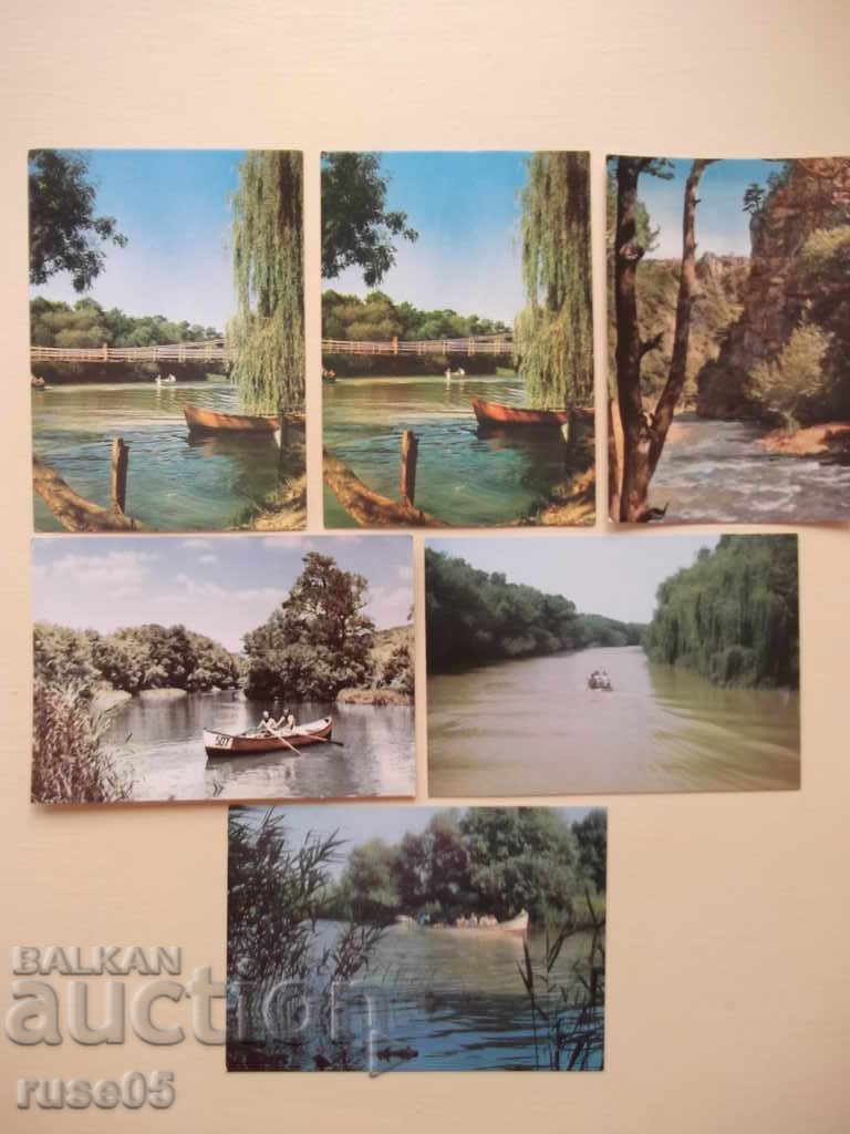 Lot of 6 pcs. Postcards "Rivers" *