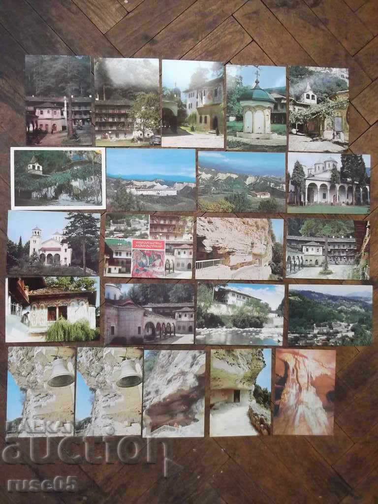Lot of 22 pcs. cards "Monasteries" *