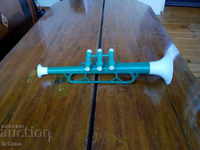 An old trumpet, a toy