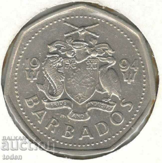 Barbados-1 Dollar-1994-KM# 14.2-small type non magnetic with price 4.00 BGN | € 2.05 Barbados-1 Dollar-1994-KM# 14.2-small type non magnetic with price 4.00 BGN | € 2.05