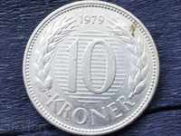 Дания 10 крони 1979