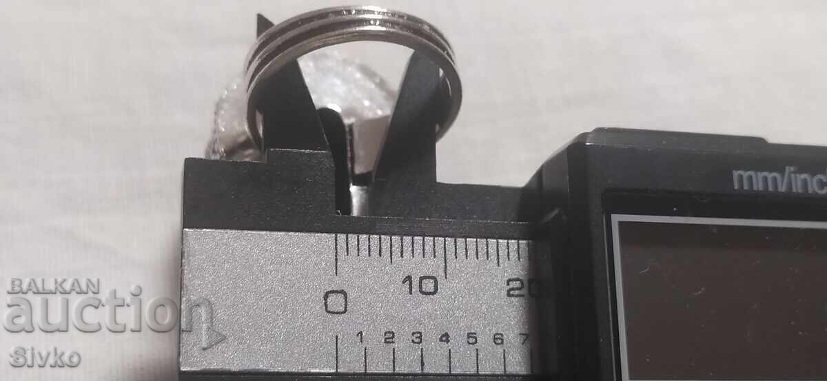 Licitație Inel argint turcoaz masiv 19 mm Licitație Inel argint turcoaz masiv 19 mm