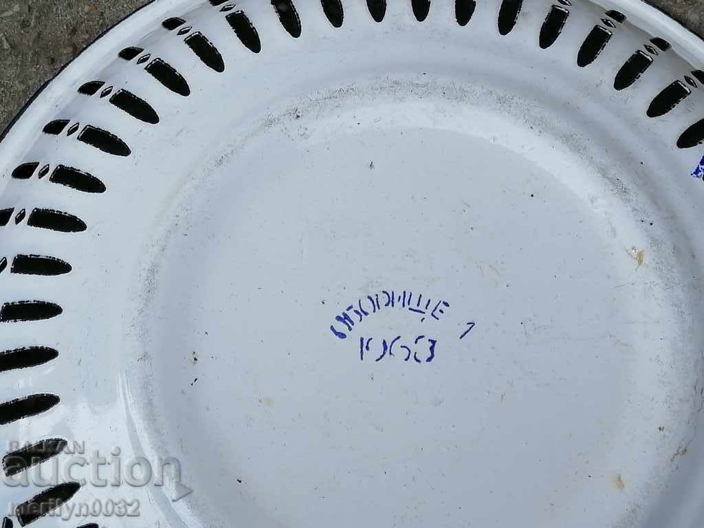 Old enamelled bread pan enamel from the 1960s - 5