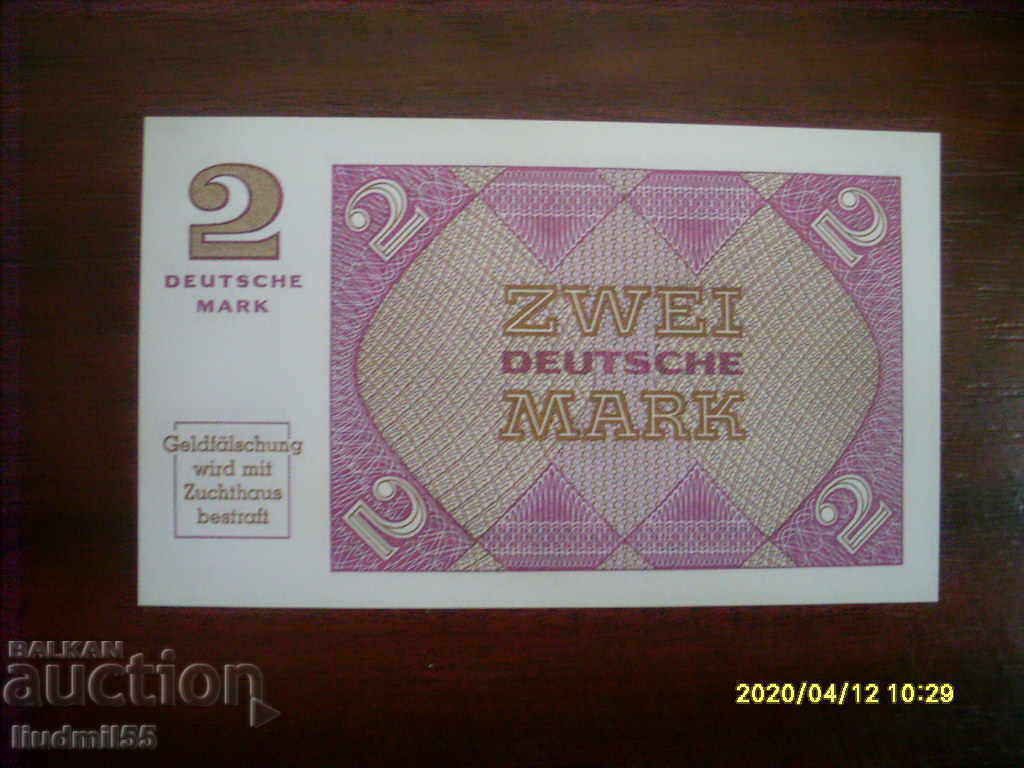 GERMANY - 2 BRANDS OF REPRODUCTION with price 1.00 BGN | € 0.51 GERMANY - 2 BRANDS OF REPRODUCTION with price 1.00 BGN | € 0.51