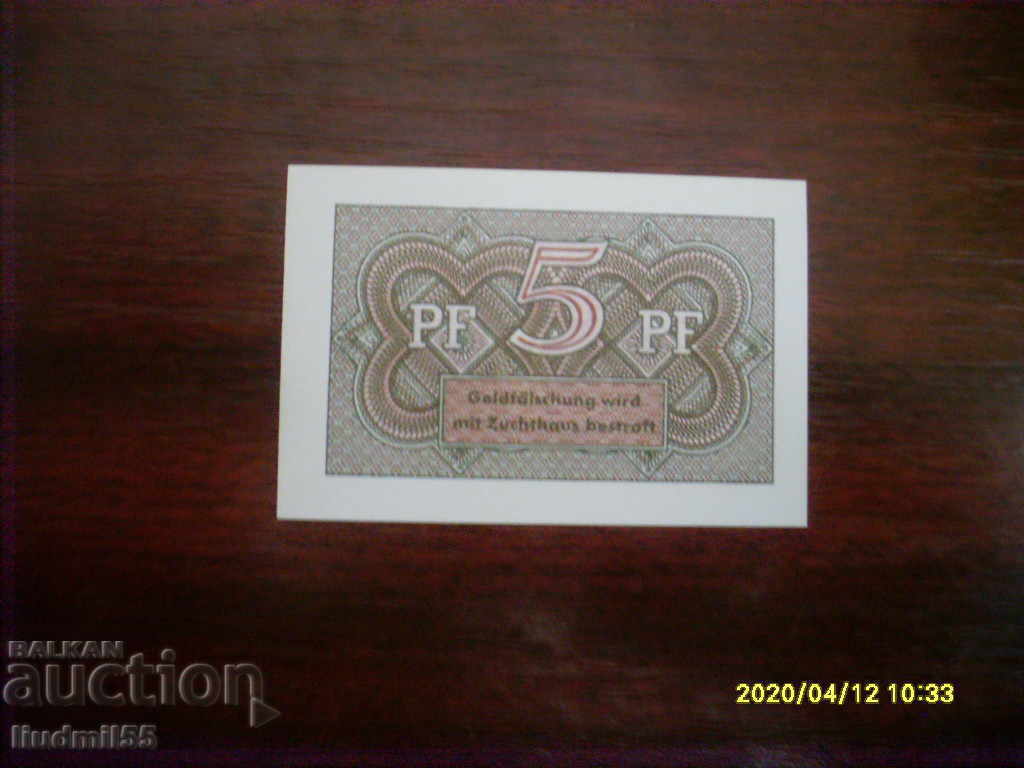 GERMANY - 5 PFENNIG REPRODUCTION with price 1.00 BGN | € 0.51 GERMANY - 5 PFENNIG REPRODUCTION with price 1.00 BGN | € 0.51