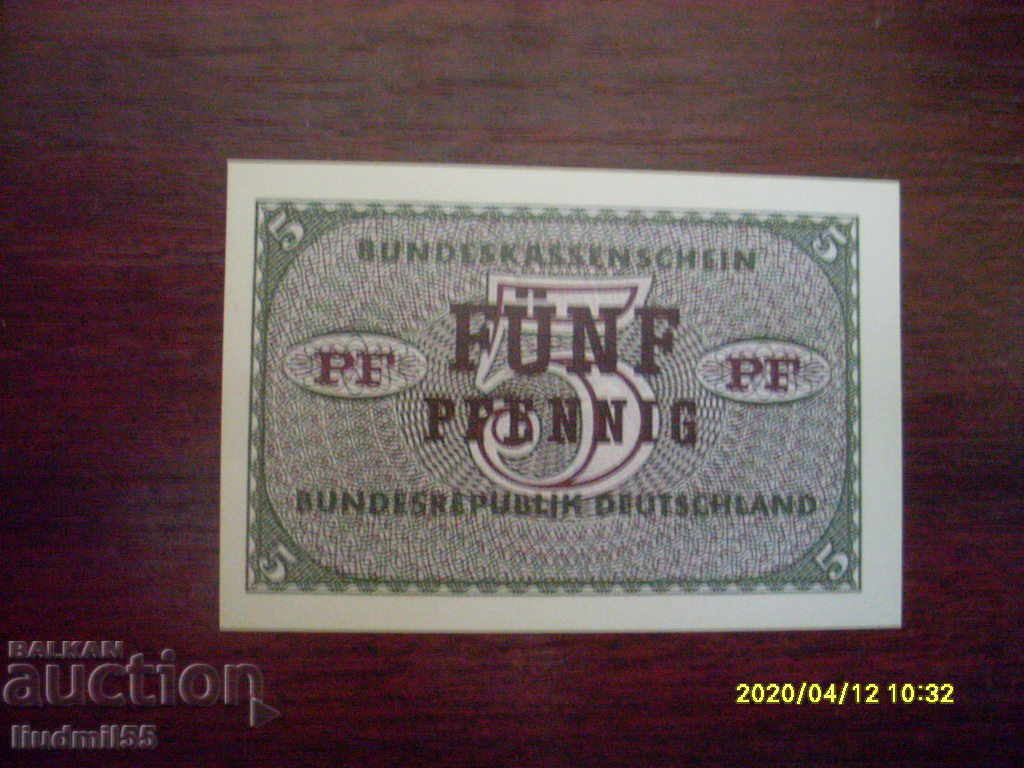 GERMANY - 5 PFENIG REPRODUCTION
