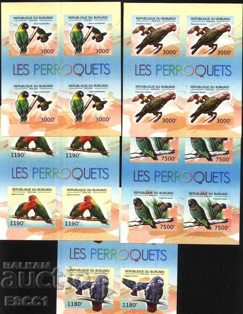 Pure Blocks Διάτρητα Πουλιά Παπαγάλοι 2012 Μπουρούντι