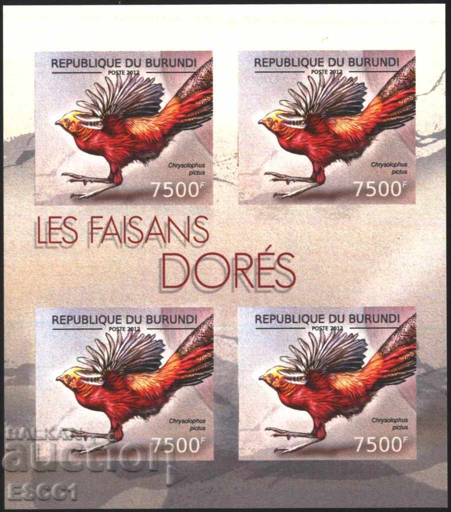 Delivery of Pure Blocks Perforated Fauna Birds Pheasant 2012 Burundi