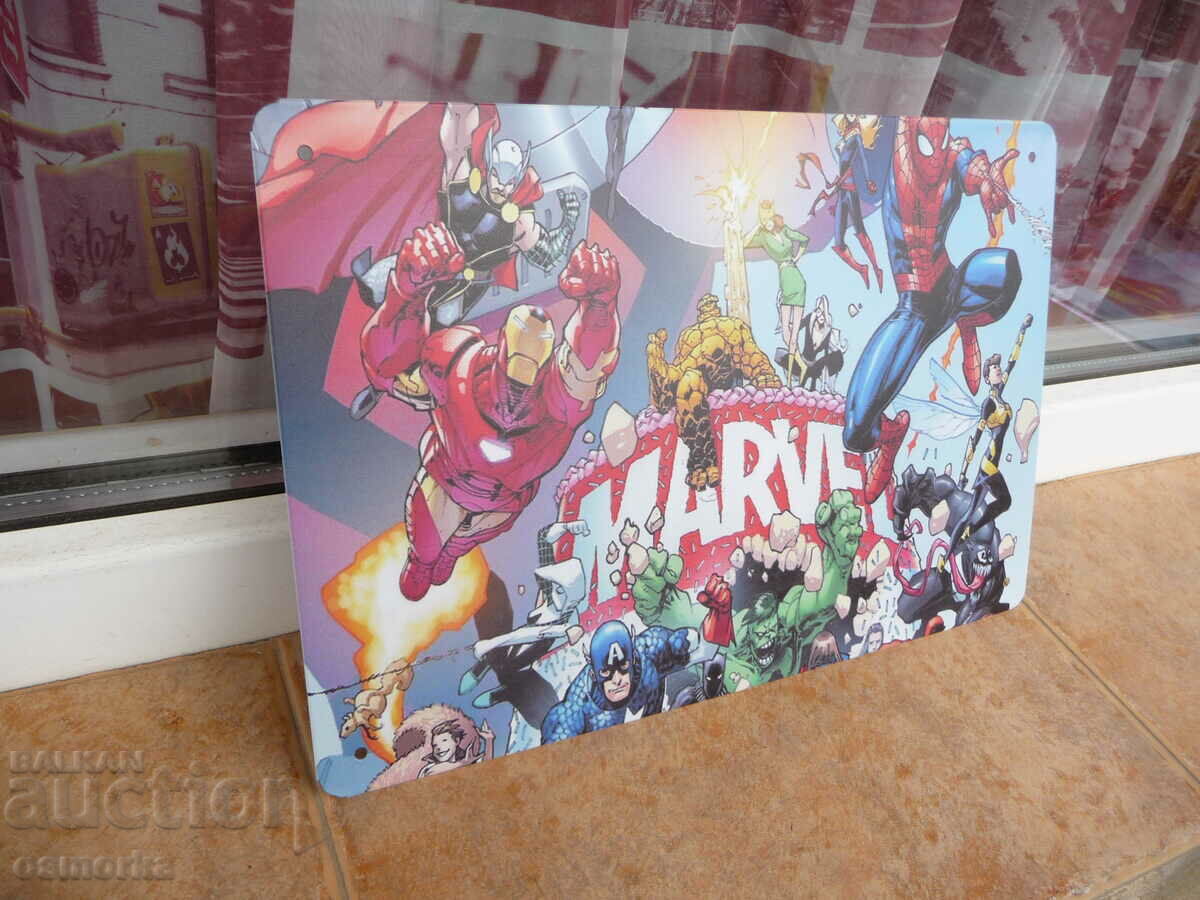 Metal plate comic book Marvel Universe Marvel heroes action with price 18.00 BGN | € 9.20