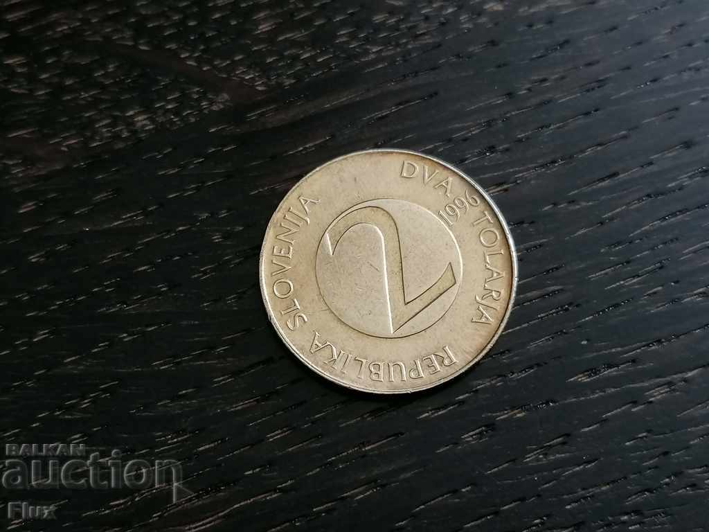 Coin - Slovenia - 2 tolars 1996