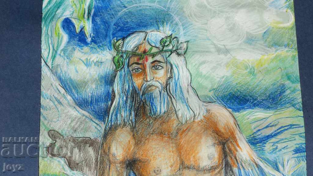 Auction PAINTING "THE CREATOR" mixed media / SIGNED Auction PAINTING "THE CREATOR" mixed media / SIGNED