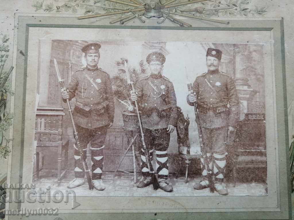 Army portrait photo of soldiers, 1904 with price 98.00 BGN | € 50.11 Army portrait photo of soldiers, 1904 with price 98.00 BGN | € 50.11