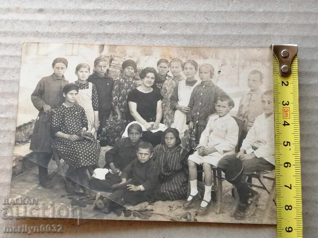 Παράδοση Παλιά φωτογραφική φωτογραφία πορτρέτο των μαθητών Παράδοση Παλιά φωτογραφική φωτογραφία πορτρέτο των μαθητών