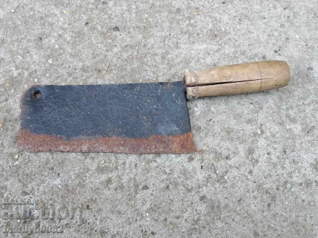 Old forged saber, ax, pole, knife, machete - 5