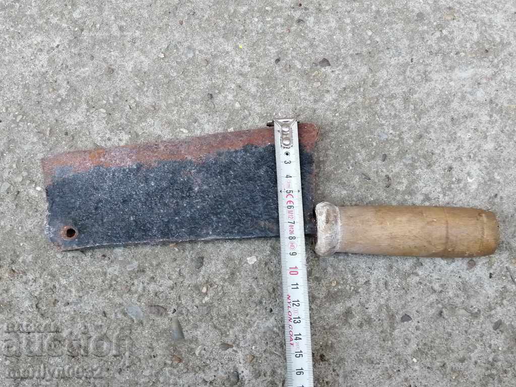 Old forged saber, ax, pole, knife, machete - 6